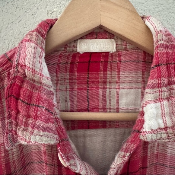 CP Shades Double Cloth Cotton Gauze Plaid Shirt Womens XXL Red 100% Cotton - Picture 9 of 10